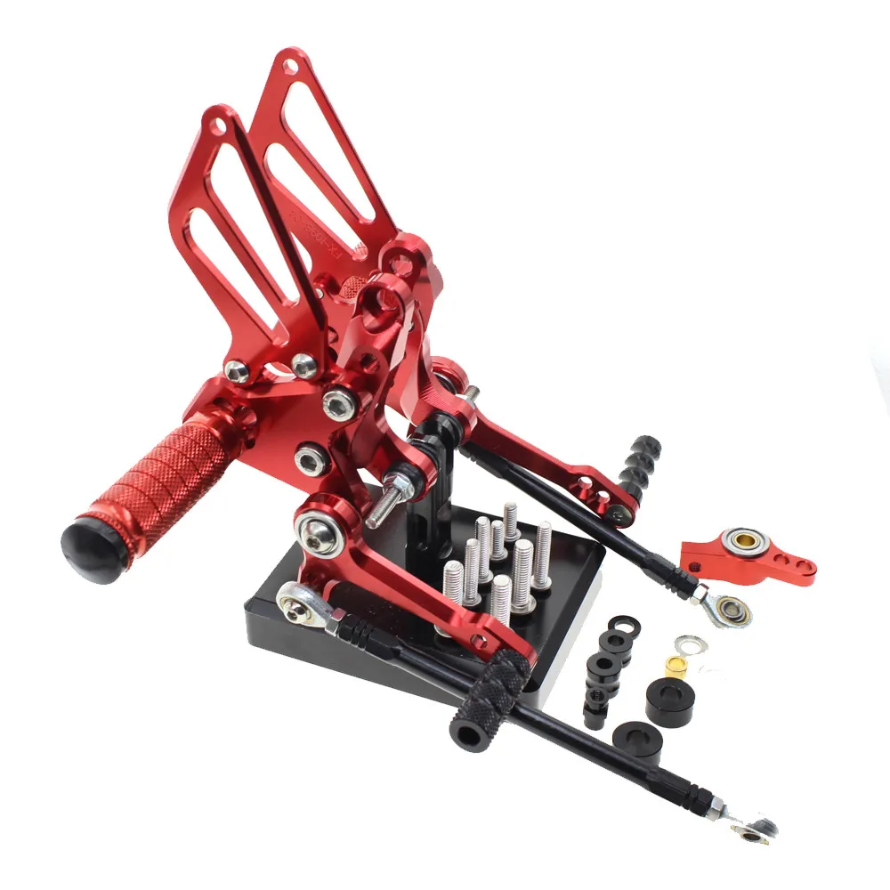 Для Ducati 749/999 CNC регулируемая подножка для ног мотоцикла педаль Peg Rearset задний Набор - Цвет: Red