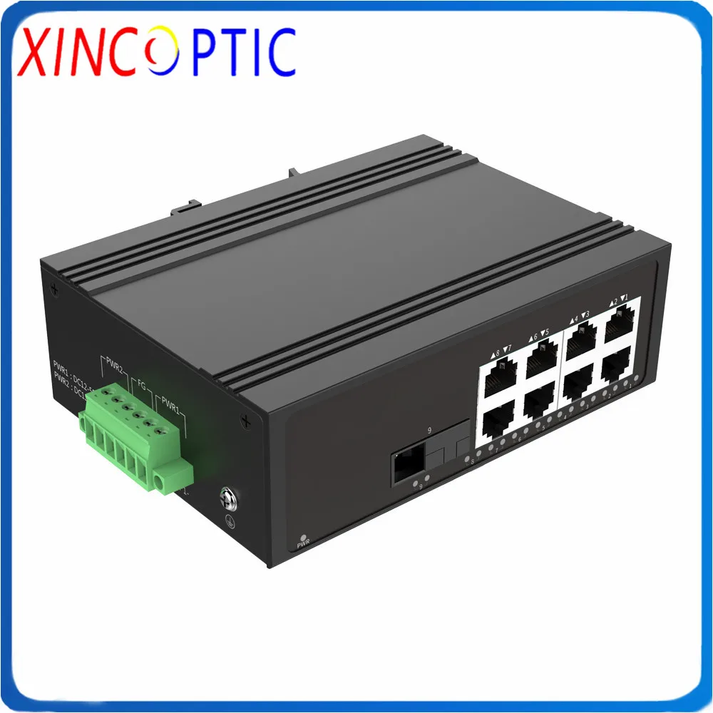 1SFP 1000M + 8RJ45 10/100M за исключением SFP промышленный 9 порт 10/100BASE T неуправляемый Ethernet