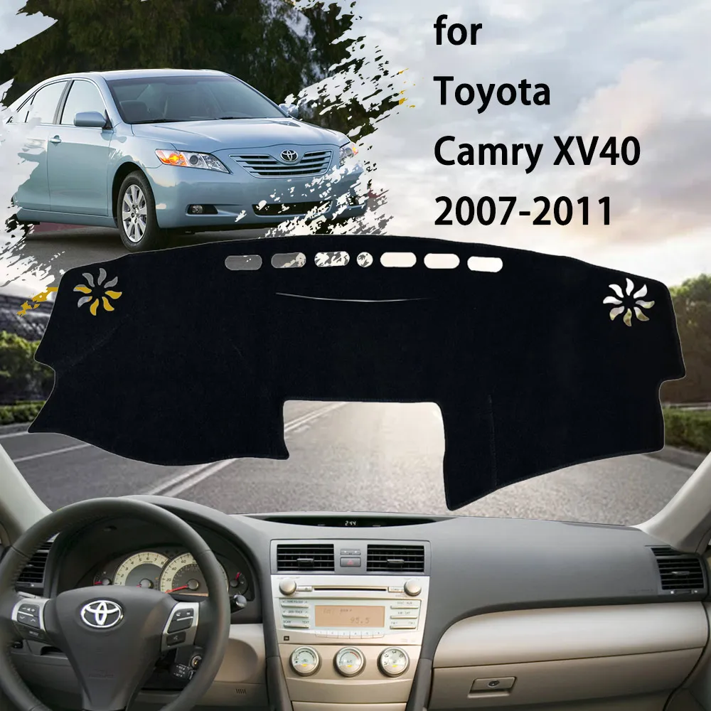 

Dashboard Cover Dashmat Pad Dash Rug Anti-slip Carpet Non-slip Mat Protection Visor for Toyota Camry Sedan SE XLE XV40 2007~2011