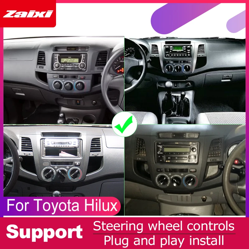 ZaiXi для Toyota Hilux 2004 ~ 2015 автомобильный Android мультимедийная система 2 DIN Авто DVD плеер