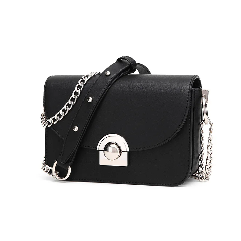 Сумка кросс-боди Женская маленькая с цепочками Роскошный дизайнерский саквояж