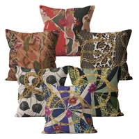 modern cushion cover popular home decor 4040 45x45 decorative chain cool pillow case for sofa pillowcase decoration