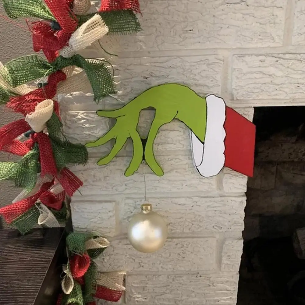 

Рождественский вор ручной Вырез «сделай сам» имитация кулона практичные Креативные украшения Наклейка на стену вор ручная наклейка домашн...