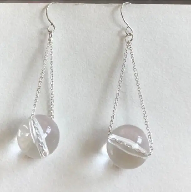 Ey1075 2019 новые модные милые серьги подвески с хрустальным стеклянным шариком