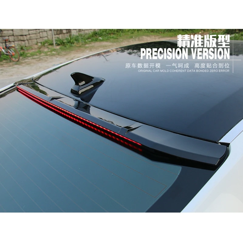 Светодиодный спойлер для Honda Civic 10 2016 2017 автомобильный Стайлинг черный Задний из