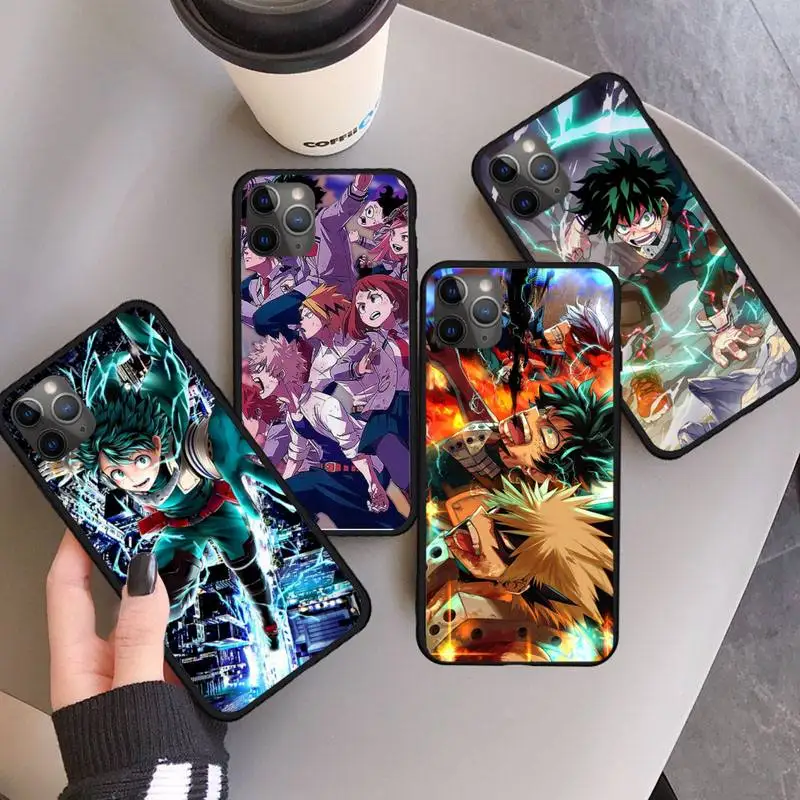

My Hero Academia Midoriya Phone Case For iphone 12 11 13 7 8 6 s plus x xs xr pro max mini high quality shell