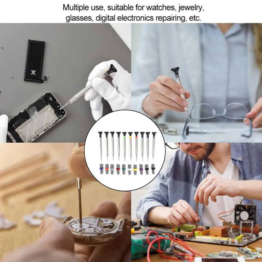 Прецизионная сталь для часов отвёртка набор из 10 шт./компл. многоразмерный