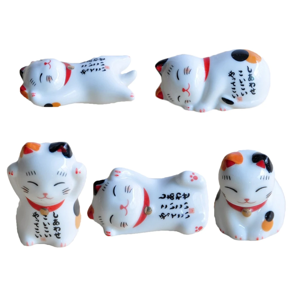 5 шт. палочки дозирующая детская ложка для подставки Керамика Lucky Cat творческая