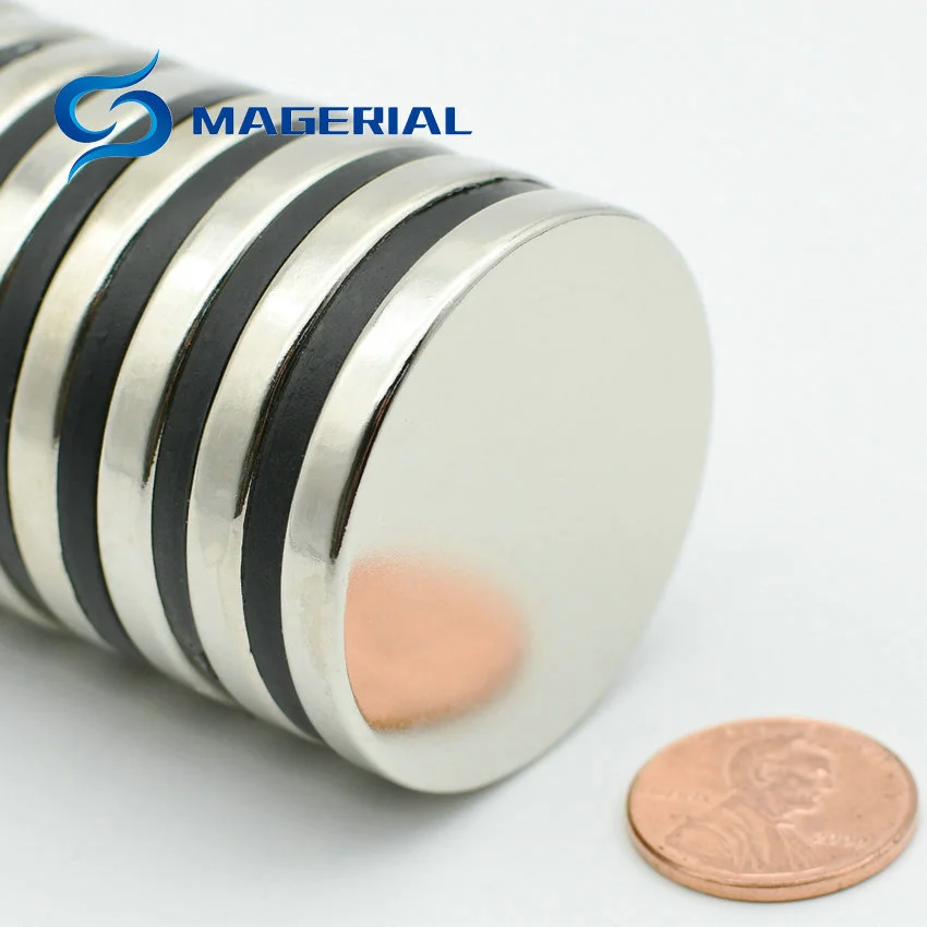 

NdFeB Magnet Disc Diameter 40x5 mm about 1.57" Super Strong Magnet Neodymium Permanent Rare Earth Magnets Grade N42
