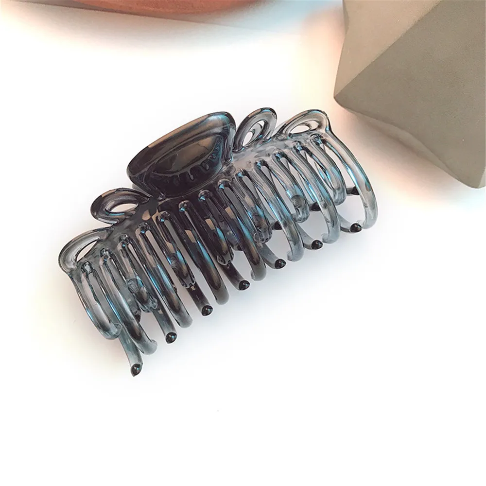 Заколка для волос пластиковая женская большой зажим-краб 8 5 см бижутерия