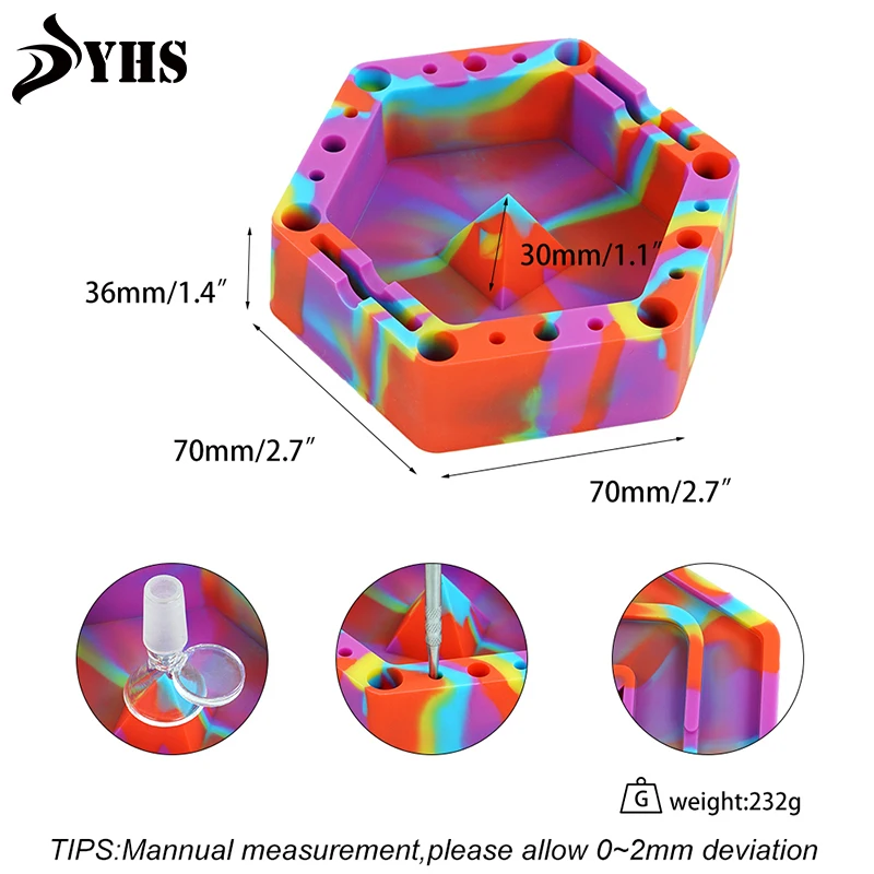 Светящиеся креативные силиконовые пепельницы светильник Кая пепельница новый