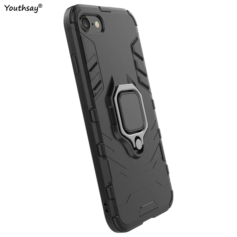 

Protective Case For Apple iPhone SE 2020 Case For iPhone SE Cover Armor Fundas Finger Ring Cover For iPhone 11 Pro Max XR XS 7 8