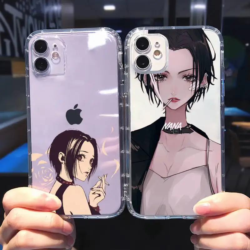 

Oosaki Nana Phone Case Transparent soft For iphone 5 5s 5c se 6 6s 7 8 11 12 plus mini x xs xr pro max
