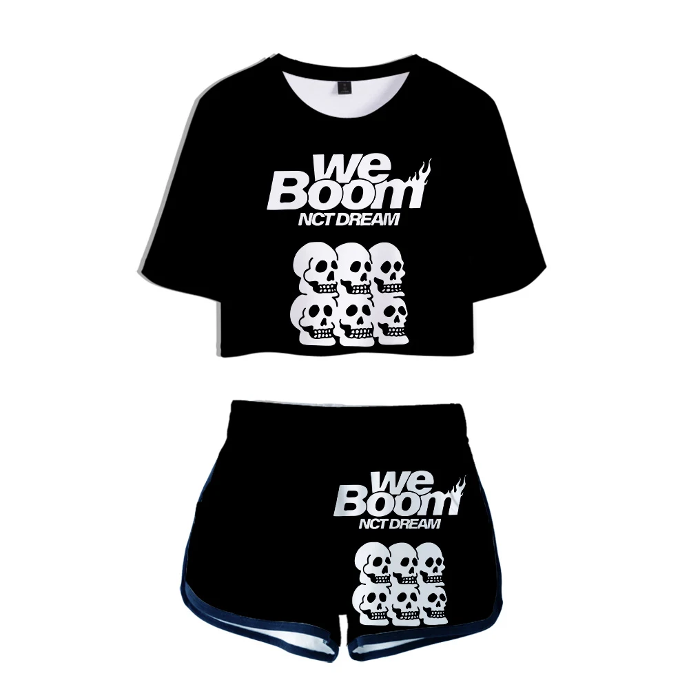 

F.T KPOP NCT DREAM 2019 новый альбом WE BOOM 3D печать комплект из двух частей Женская мода Повседневная футболка + шорты Одежда