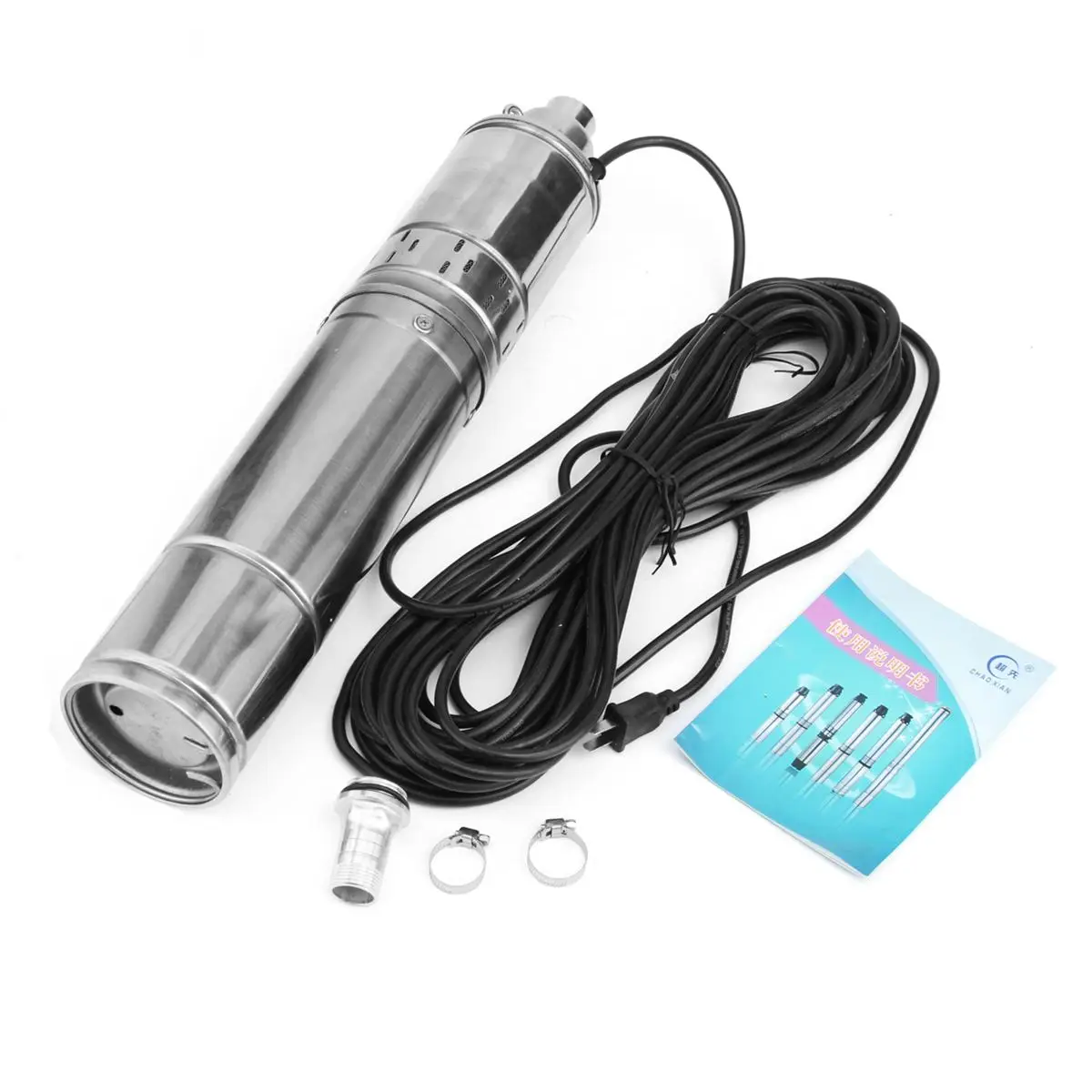 

220V 750W 4000L/H Stainless Steel Submersible Water Pump Bore Deep Well Water Pump Garden Home Agricultural Irrigation Equipment