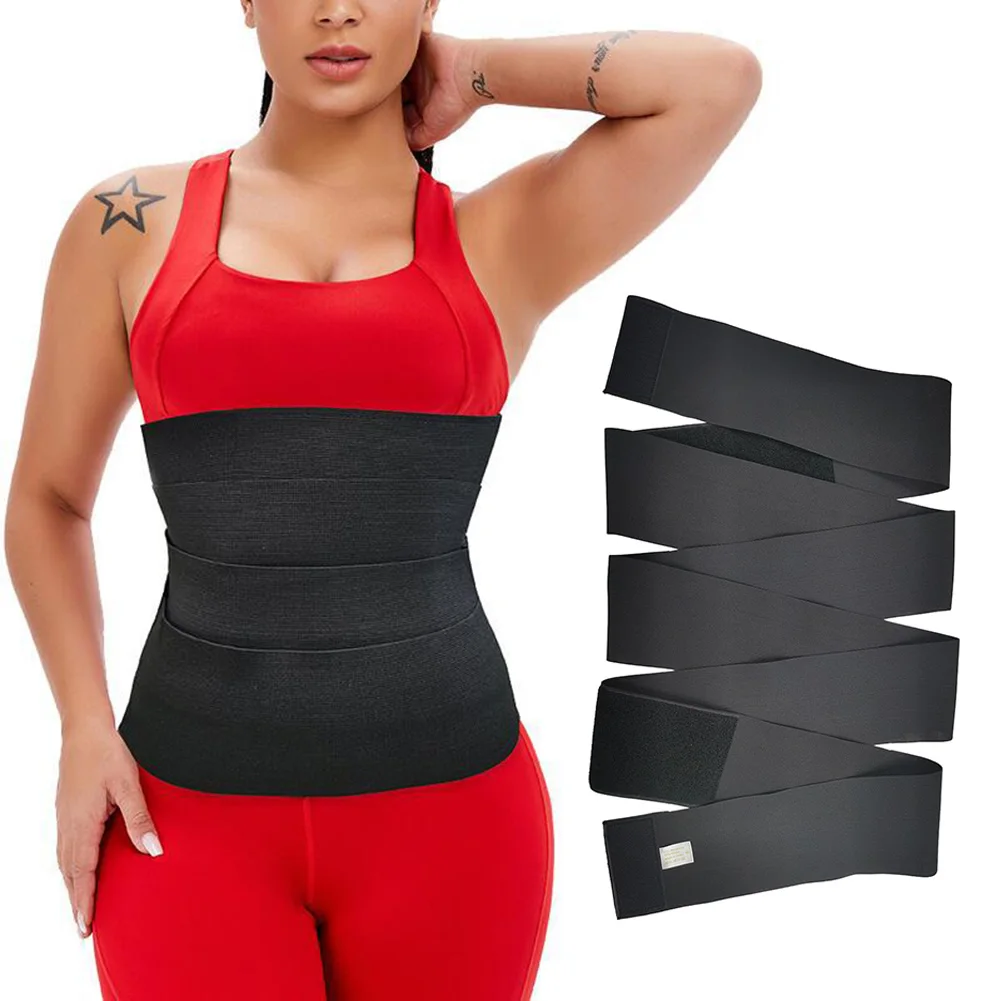 

Women Waist Trainer Belt Slimming Tummy Wrap Belt Adjustable Comfortable Lumbar Support Belt Fat Burning Pain Relief Body Shaper