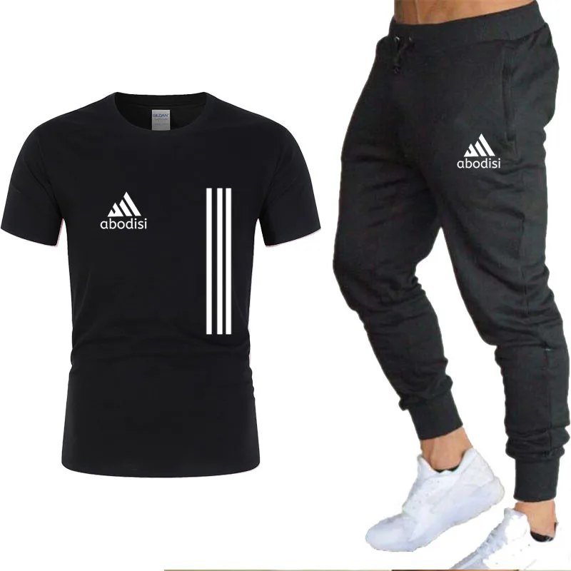 

2021 new Adios T-shirt men's sleeves 100% cotton shirt men's spring fashion Harajuku high street shirt track suit men