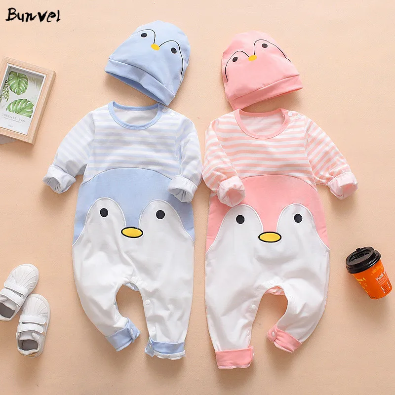 Bunvel/комбинезоны для новорожденных девочек и мальчиков комбинезон с рисунком