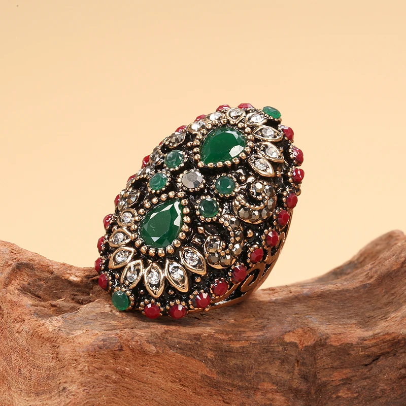 Кинели Лидер продаж уникальные винтажные кольца для женщин античное золото Цвет