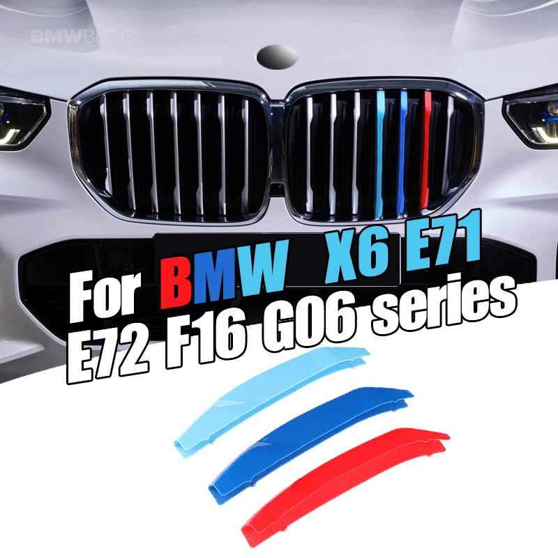 

3 шт., наклейки на бампер для BMW X6 серии E71 E72 F16 G06