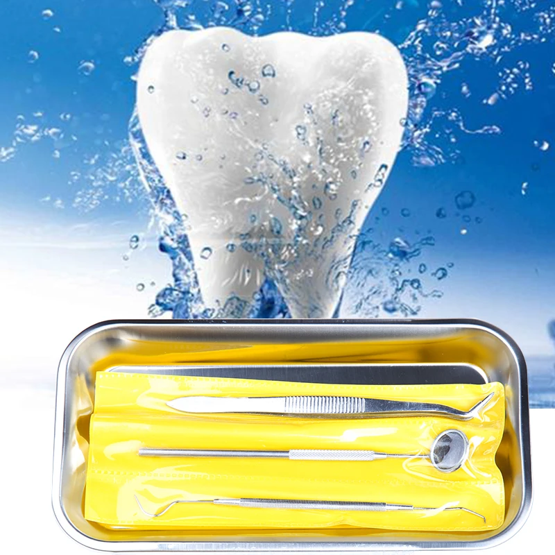 3Pcs/Set New Hygiene Picks Scaler Mirror Oral Care Explorer Probe Stainless Steel Dental Dentist Teeth Clean Tool Set Kit | Красота и