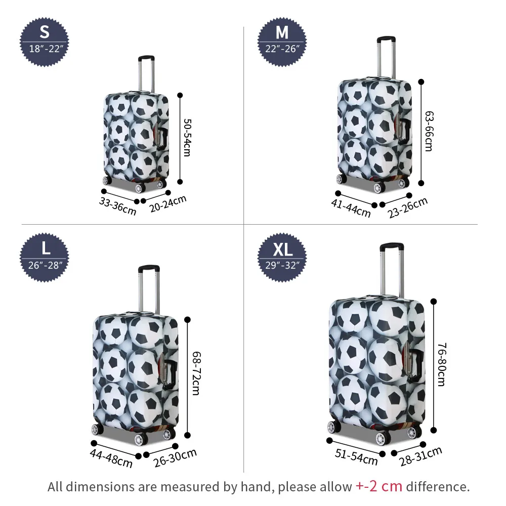 Стильный защитный чехол Dispalang с принтом штампов эластичный для дорожного костюма