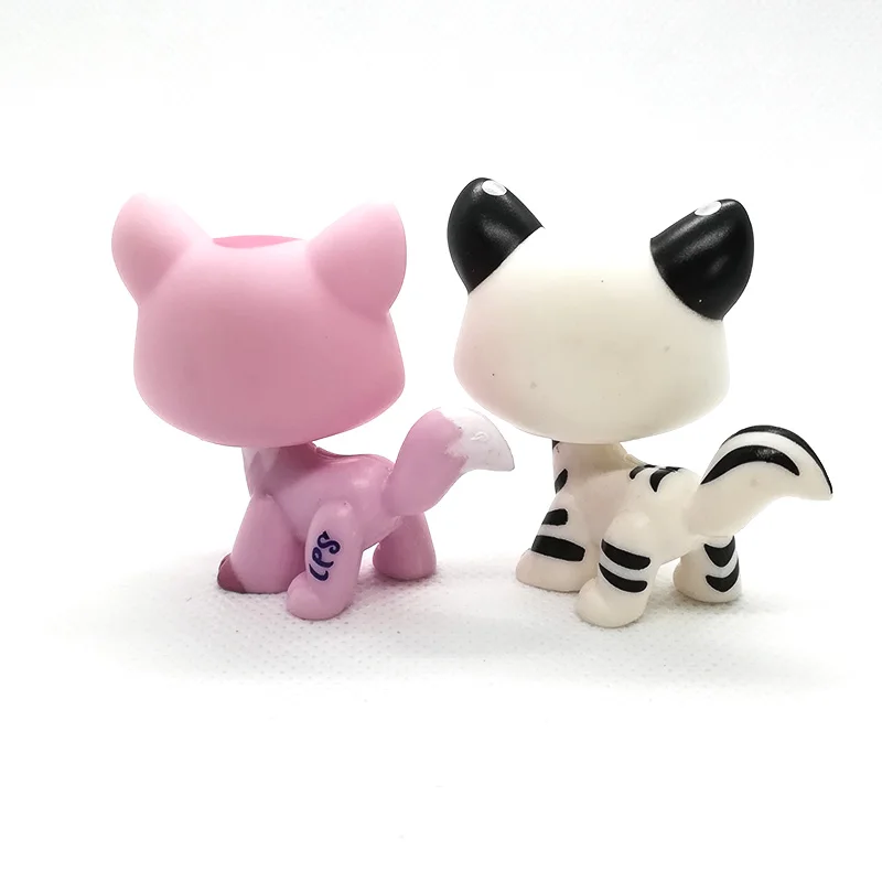 LPS 2 шт./редкая игрушка из зоомагазина стоячая кошка с короткой шерстью фигурка