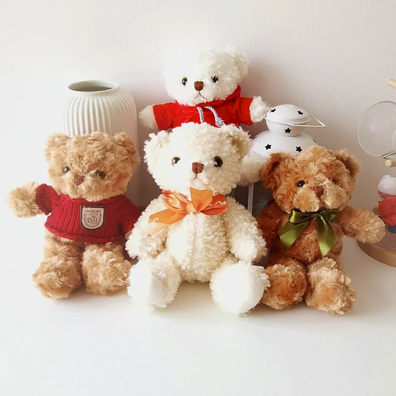 

Cute kawaii bear plush toy children's rag doll teddy bear doll sweater bear sweater bear claw machine birthday Christmas gift