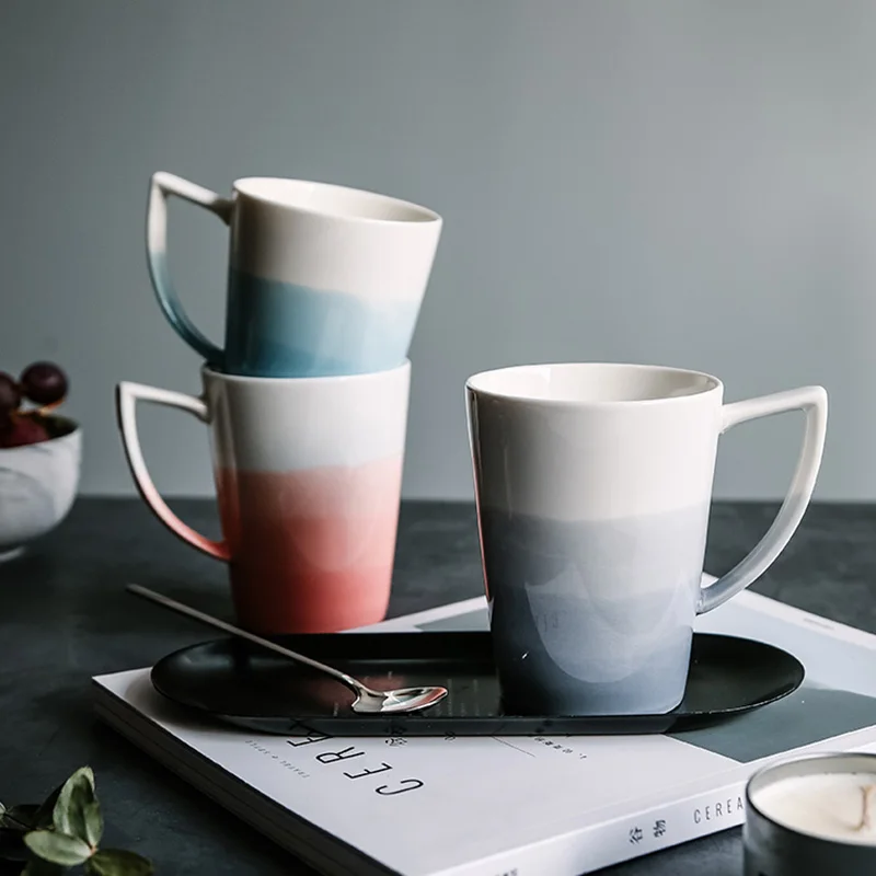 Креативные минималистичные кружки FANCITY керамические чашки офисные для воды