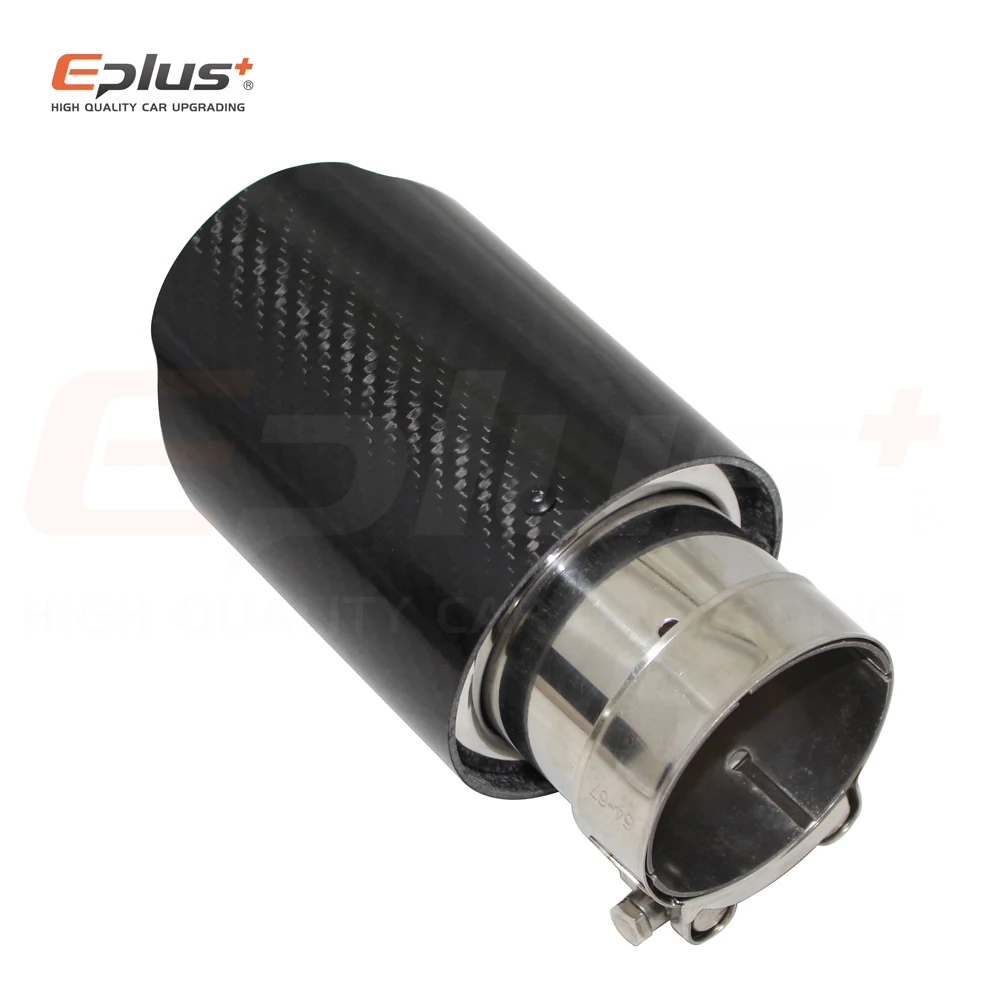 Автомобильная Глянцевая выхлопная система из углеродного волокна глушитель
