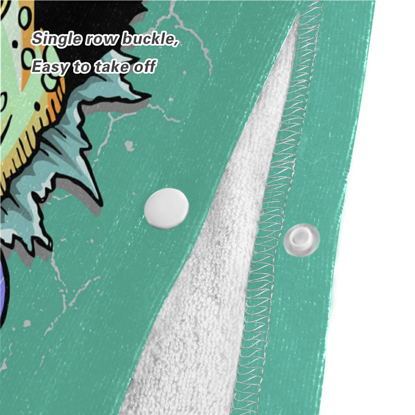 Детское полотенце для ванны с капюшоном из хлопка