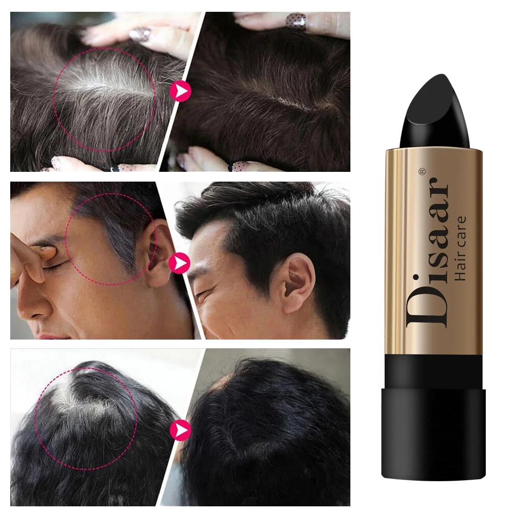 

One-Time Hair dye Instant Gray Root Coverage Hair Color Modify Cream Stick Temporary Cover Up White Hair Colour Dye 10g