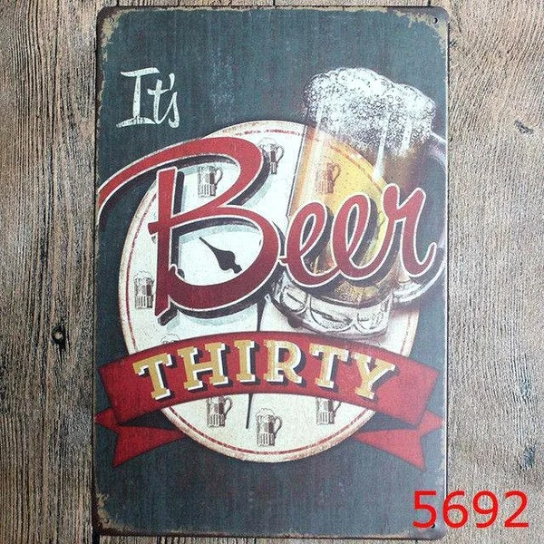 

Metal Signs Home Decor Chic Drink Home Bar Vintage Metal Signs