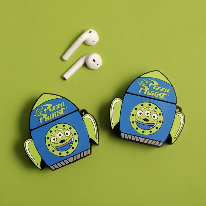 Мягкий силиконовый чехол для наушников AirPods 1 2 с милым мультяшным 3D | Отзывы и видеообзор