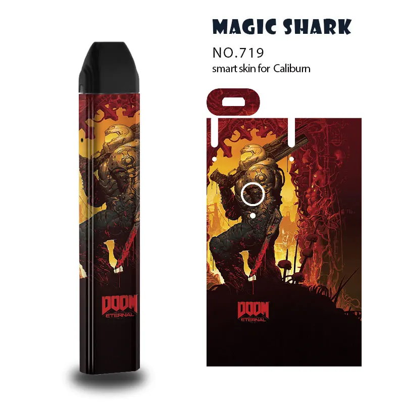 Чехол с изображением волшебной акулы вулканического Дума марсианского дыма