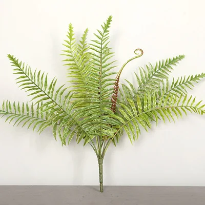 

40CM Artificial Flower Fern,7 Prongs,Persian Grass, Home Room,Decorative Green Plants and Flowers,DIY Wedding Flower Arrangement