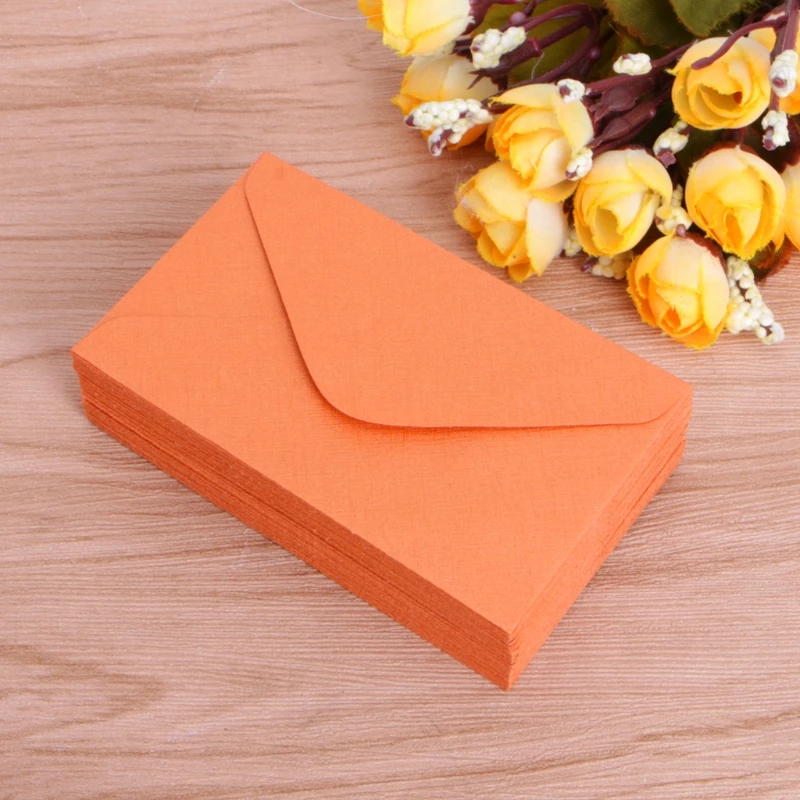 

50 Pcs Retro Blank Mini Paper Envelopes Wedding Party Invitation Greeting Cards Gift