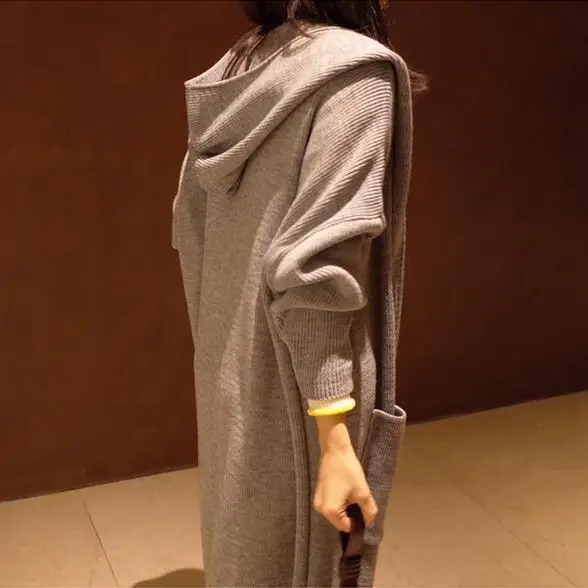 Новый женский длинный кардиган свободный тонкий большой размер обмотка