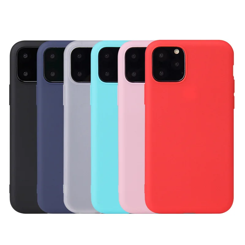 Гибкий Силиконовый ТПУ карамельного цвета чехол для Apple iPhone 11 Pro Max X XS XR 8 7 Plus 6 6S 5 5S