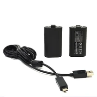 1400mah rechargeable battery with 2 75m usb charging cable for xbox one wireless game controller gamepad batteries