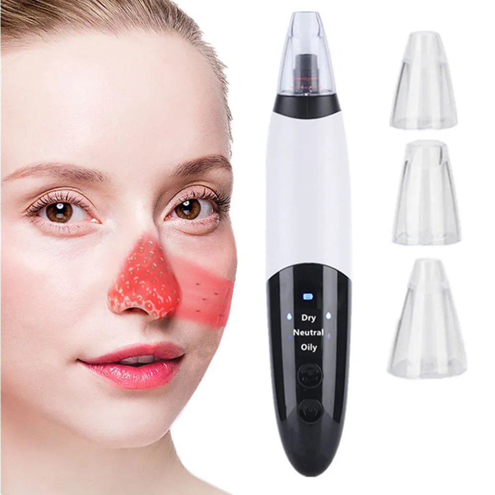 

Electric Blackhead Remover Vacuum Extractor Tool Acne Spot Pore Nose Cleaner Skin Care Face Whiteheads Cleaning Suction Machine