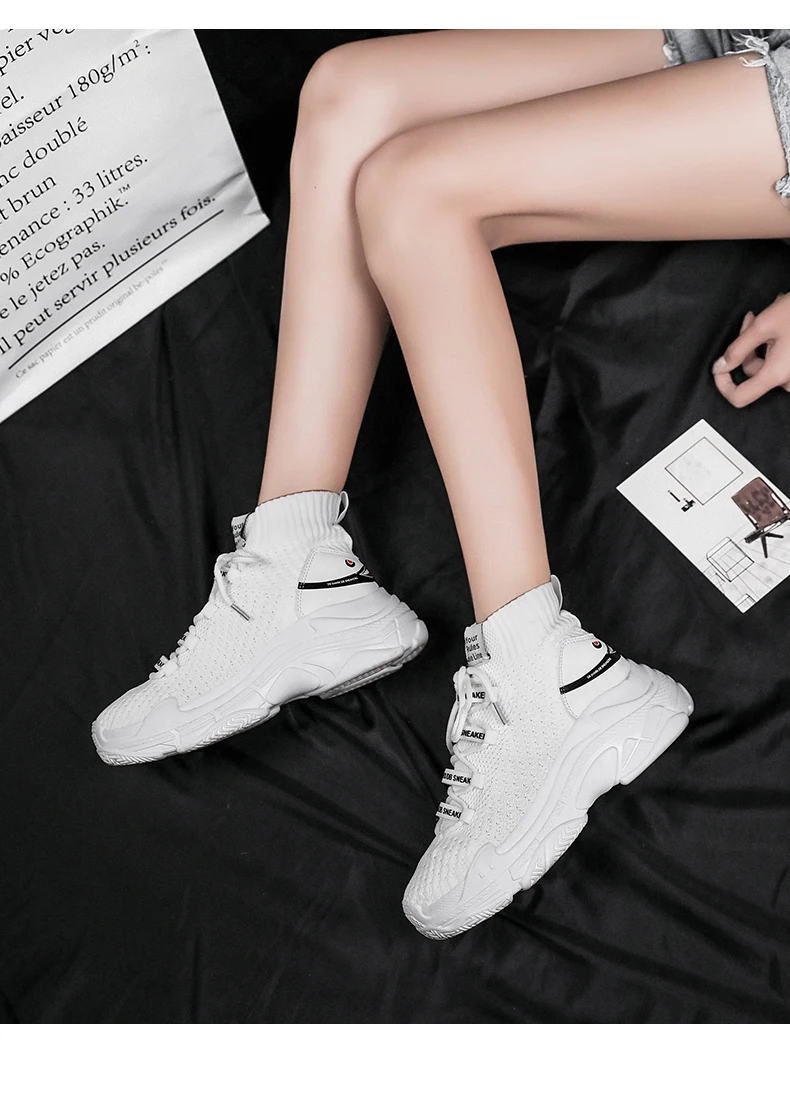 Высококачественные легкие дышащие высокие женские кроссовки; обувь Balenciaca; уличные спортивные носки; обувь; Zapatos De Mujer