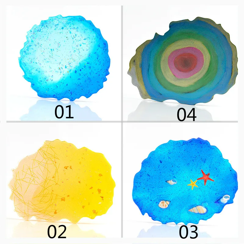 Силиконовая форма с агатом Прозрачная из смолы Сделайте свою собственную