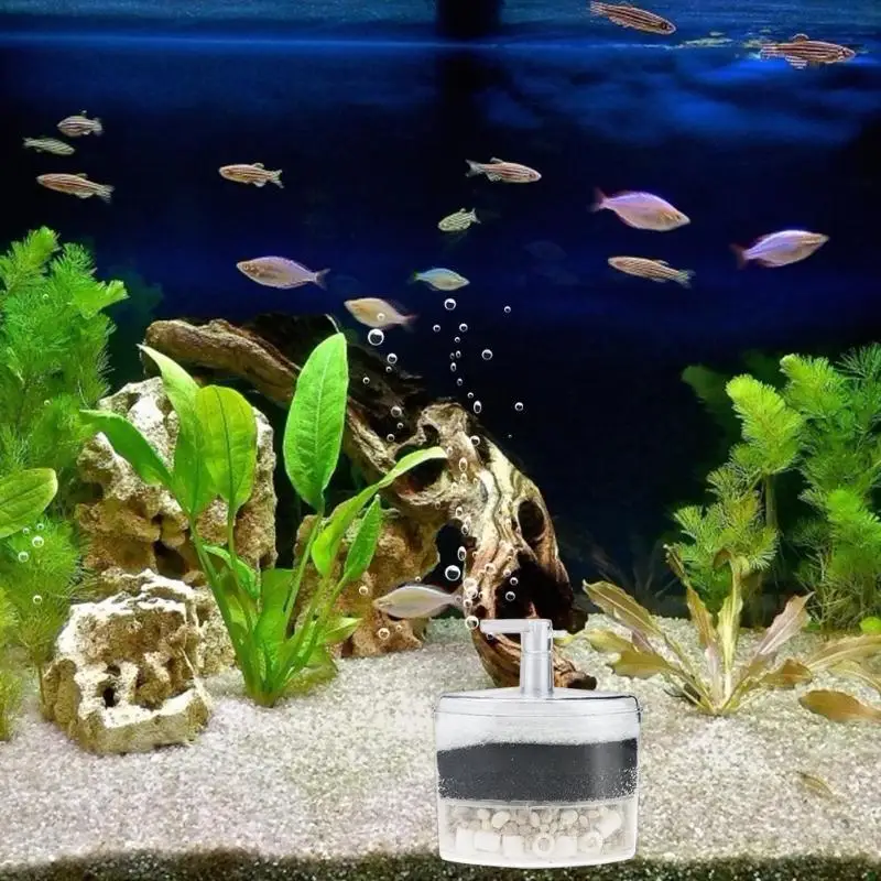 Small Efficient Pneumatic Filtration Aquarium Internal Corner Fish Tank Filter Multilayer Easy Clean and Move | Дом и сад