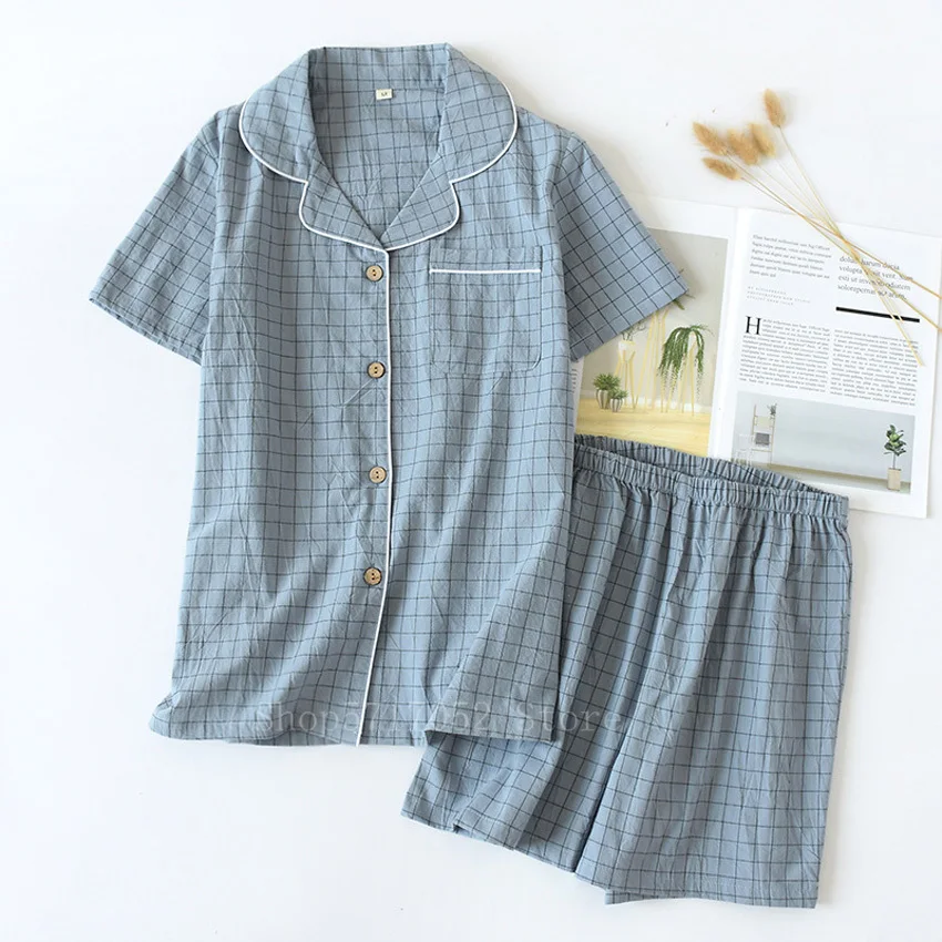 Лето 2020 женские пижамы в японском и корейском стиле Женская Хлопковая пижама с