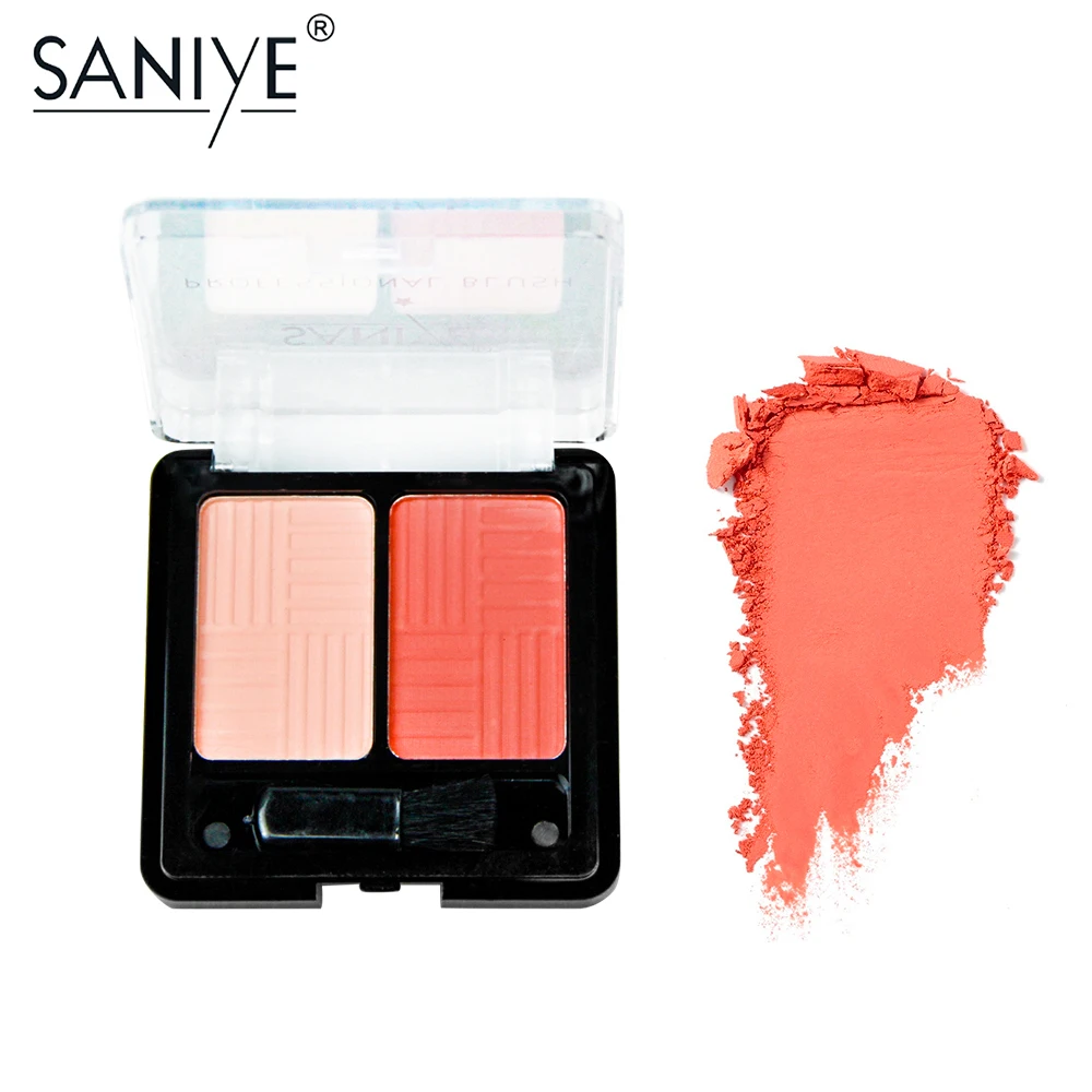 SANIYE натуральные Румяна для лица Запеченные Основа 2 цвета Минеральные румяна