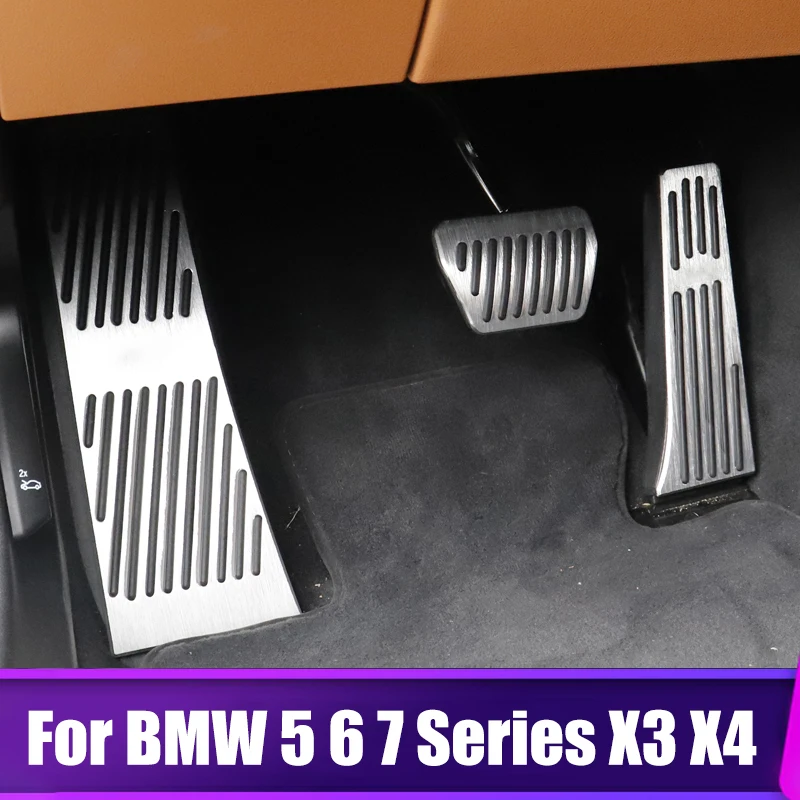For BMW 5 6 7 Series F01 F07 F10 F11 F06 F13 X3 F25 X4 F26 Z4 E89 E85 Car Foot Pedal Accelerator Brake Pedal Cover Accessories