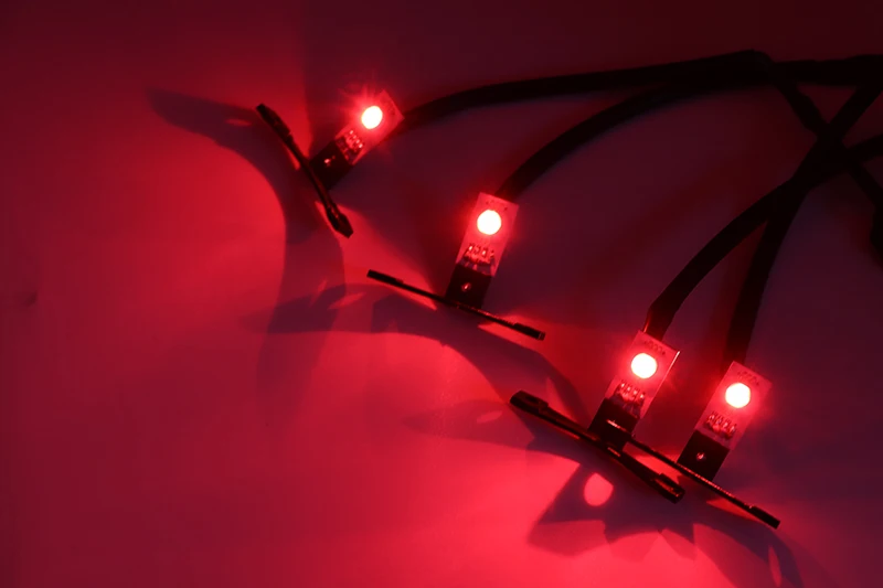 4 шт. многоцветный RGB Demon Eye светодиодный devil eyes с беспроводным пультом дистанционного управления для двойных линз автомобиля мотоцикла фары проектор модифицированный