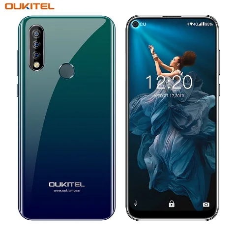 Смартфон OUKITEL C17 6,35 ''с тройной камерой MT6763, четыре ядра, Android 9,0, 3 ГБ, 16 ГБ, распознавание лица, отпечаток пальца, 4G, мобильный телефон, 3900 мА/ч