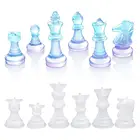 1 шт. новые международные шахматы, силиконовые формы, прозрачная эпоксидная смола, шахматная форма для рукоделия, инструменты для изготовления украшений